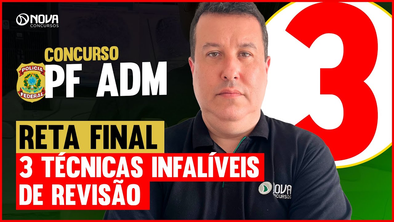 3 MELHORES TÉCNICAS DE REVISÃO PARA O CONCURSO DA PF
