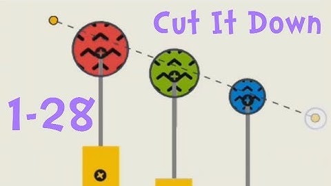 Cut It Down Walkthrough Yellow Levels 1 - 28