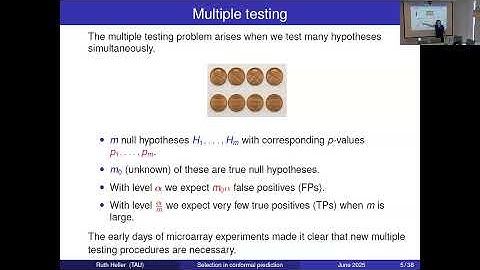 Prof. Ruth Heller - Addressing multiplicity and selection in conformal prediction