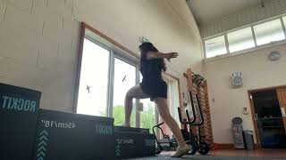 Lunge to triple extension 