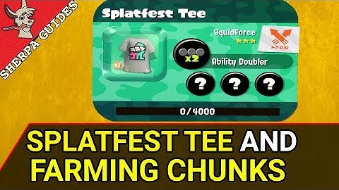 How to Get Splatfest Tee | Farming Ability Chunks Cheaper | Splatoon 2