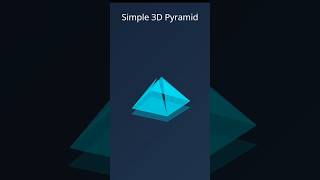 Simple 3D Pyramid Using HTML & CSS #frontendcourse #uidesignlearning #coding