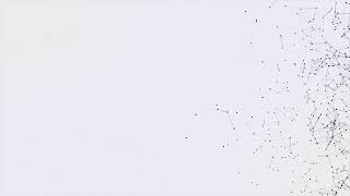 Abstract geometric background with moving lines, dots and triangles. Science, medicine