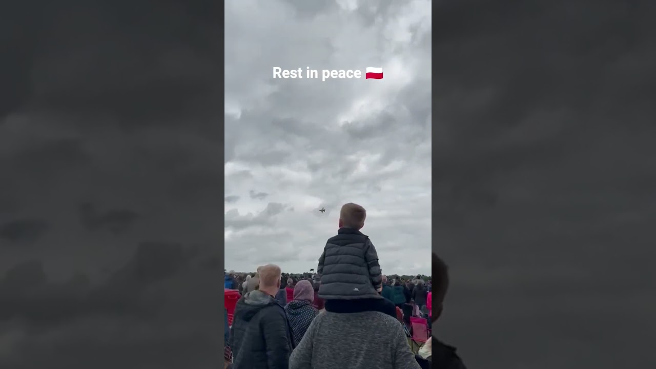 rest in peace to the polish f16 demo pilot major maciej "SLAB" krakowian 