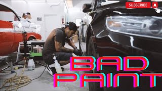 Beginner really bad scratched black paint . restore black car paint.