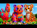 The mascot vibrato assistant Panda placed on the football field is popular, co-produced,and creative