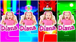 Diana And Roma VS Diana y Roma!  Tiles hop gameplay! screenshot 2