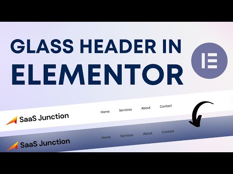 How to Create a Blurry Glass Header in WordPress with Elementor Pro
