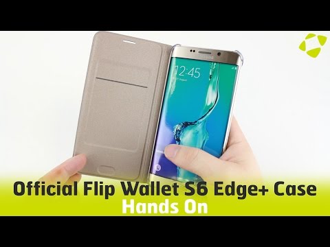 Official Samsung Galaxy S6 Edge+ Flip Wallet Cover Hands On Review