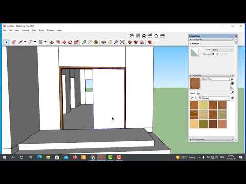 sketch up | طريقة رسم الابواب في برنامج اسكتش اب | 2021