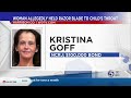 Woman arrested for holding razor blade to child’s throat in Harrison County