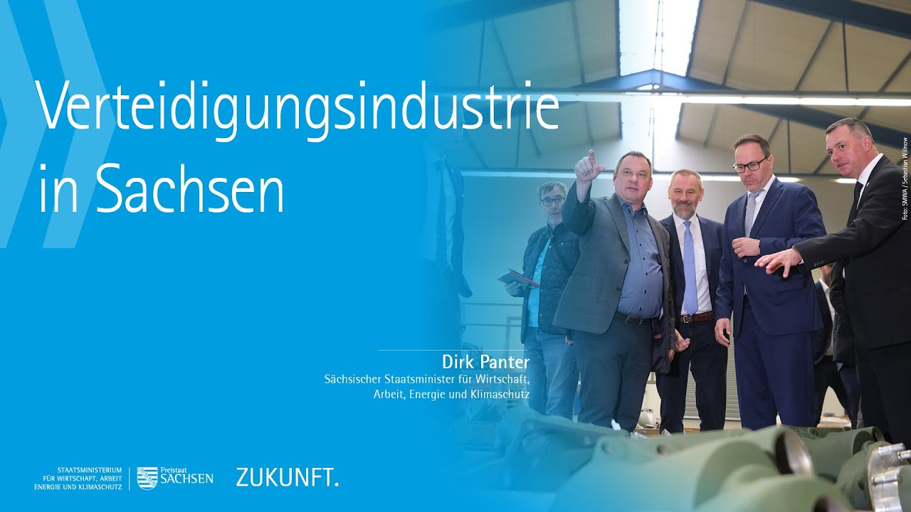 Sachsens Wirtschaftsminister Panter besucht Sicherheits- und Verteidigungsunternehmen in Sachsen