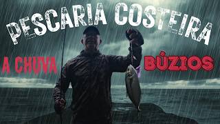 CHUVA CHEGOU e Quase ESTRAGOU! Mas a Pescaria na Ferradura BUZIOS VALEU! 🎣#fishing #pescaria #chuva