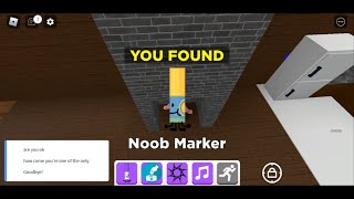 How to get 'Noob Marker' + How to get your Roblox ID Number | Roblox Find The Markers (188)