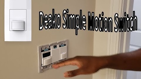 Deako Simple Motion Sensor Switch & Timer Usage / Review | Smart Switch Automation  Google Nest Mini
