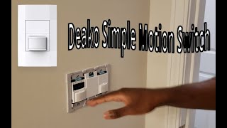Deako Simple Motion Sensor Switch & Timer Usage / Review | Smart Switch Automation  Google Nest Mini