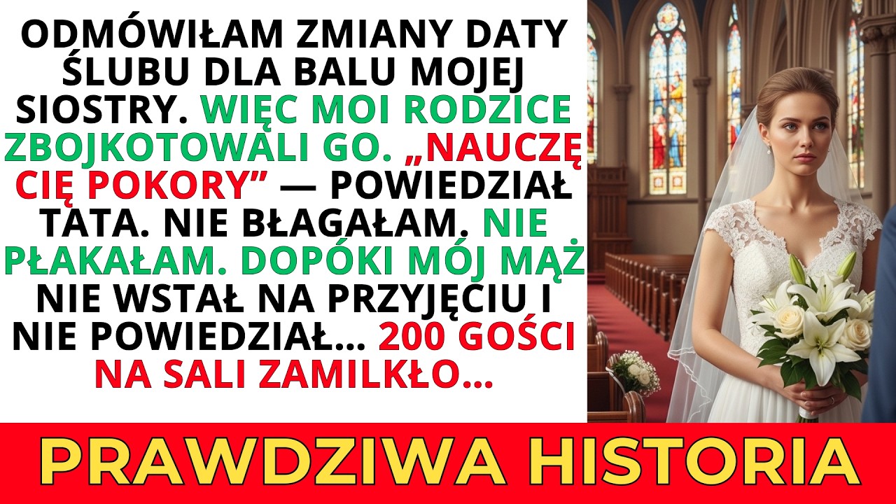 RODZICE ZBOJKOTOWALI MÓJ ŚLUB BO NIE ZMIENIŁAM DATY DLA SIOSTRY - ZEMSTA NA WESELU