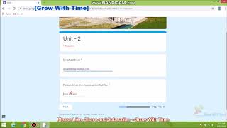 Online Examination Tutorial - Unit - 2
