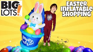 Easter Inflatable Shopping at Big Lots! Easter Bunny Blow up, musical toys & Decorations! 2020