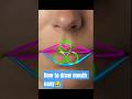 how to draw face mouth easy