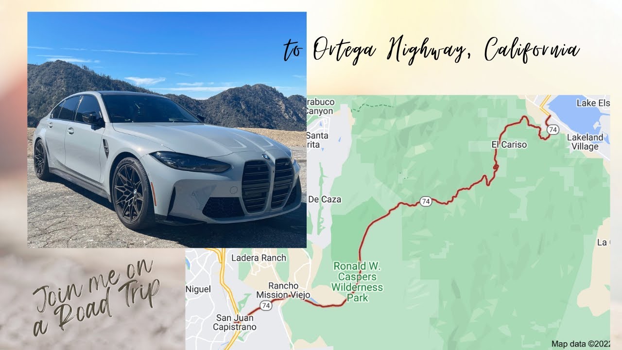 Ortega Highway in BMW G80 M3 Competition