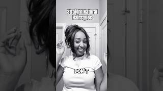 Part 1 Trending 2025: Straight Natural Hairstyles for Long Hair ✨ #naturalhair