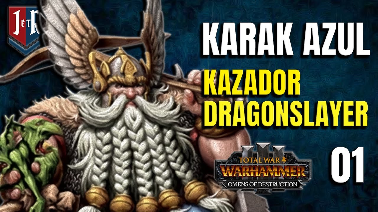 KAZADOR DRAGONSLAYER - KARAK AZUL -  Mixu's Legendary Lords - Total War Warhammer 3 - #1