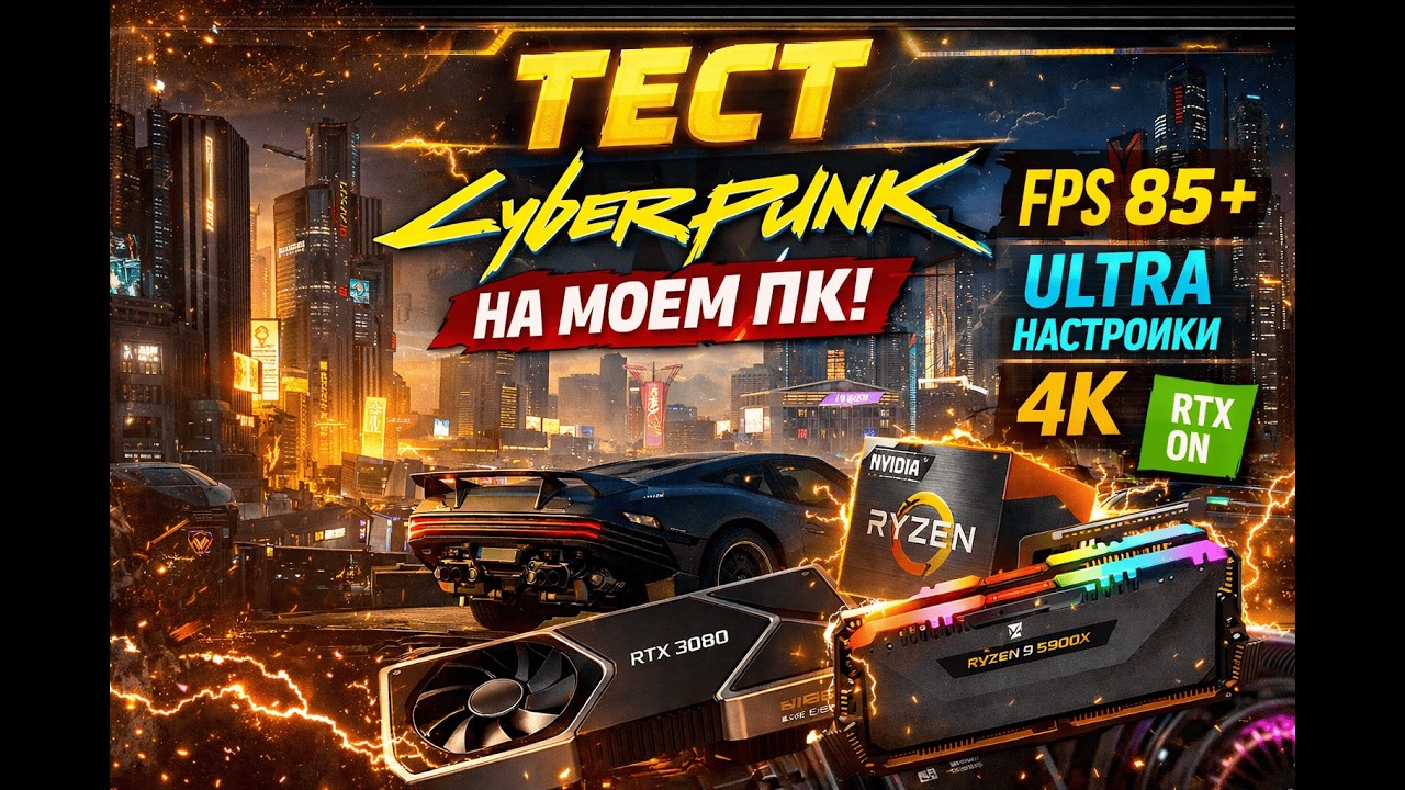 Cyberpunk FPS Test — Ryzen 5 3600X | GTX 1070 Ti | 32GB RAM |