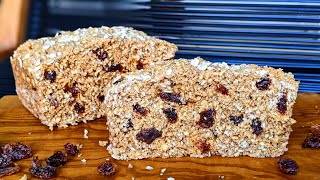 Easy GLUTEN FREE bread Lose weight with a healthy oatmeal bread recipe No yeast no flour no oil