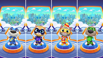 Talking Tom Hero Dash: Talking Tom,Talking Ben,Talking Hank,Talking Ginger (Android/iOS) Gameplay