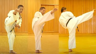 Kyokushin Karate #004 Kick Training - Techniques With Legs / Instruction - Slow Movement