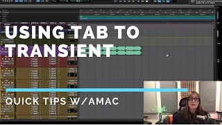 HOW TO USE TAB TO TRANSIENT IN PRO TOOLS