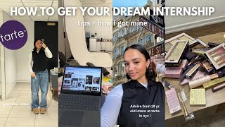 how to get your dream internship + how I got mine ( tips & advice from an intern in nyc 🤍)