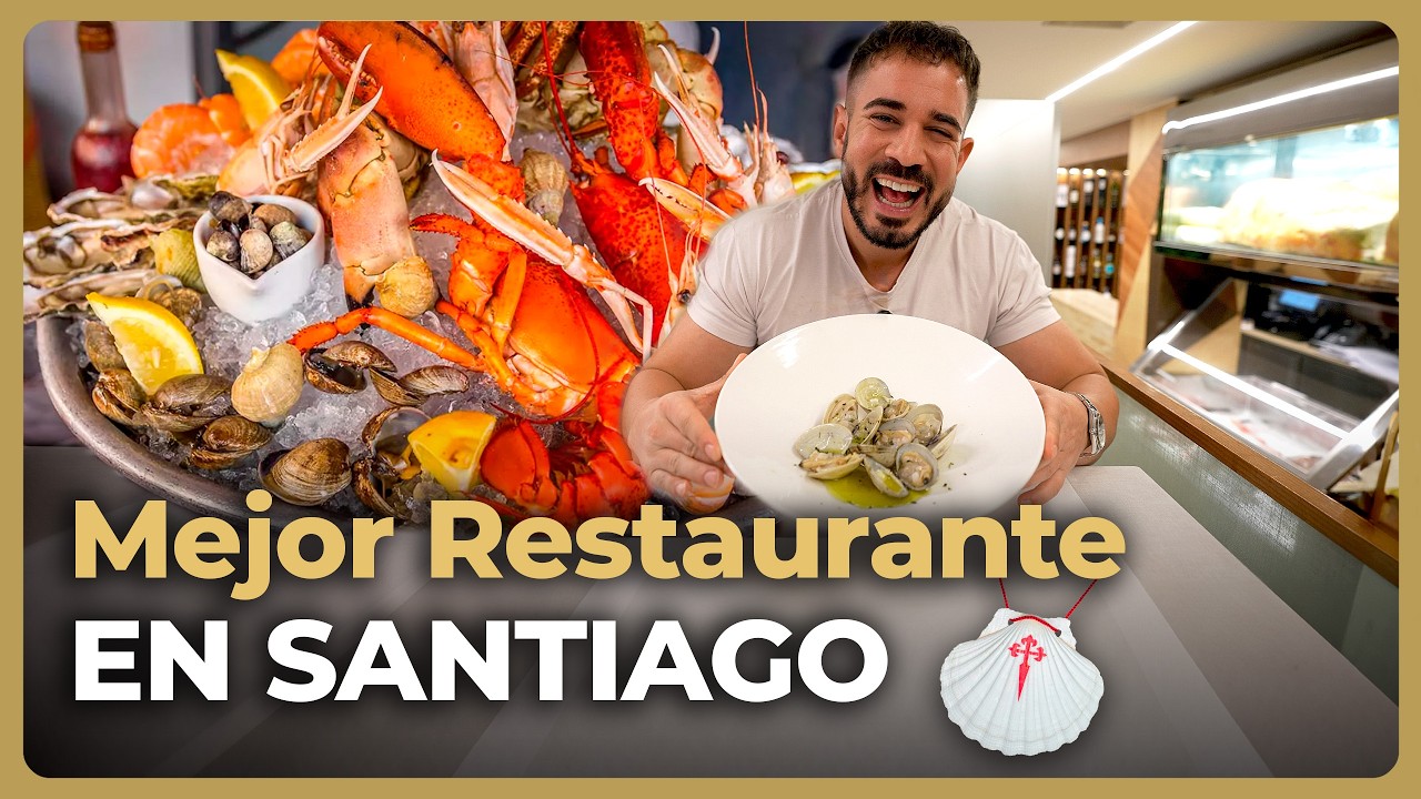 Fui al MEJOR RESTAURANTE de SANTIAGO de COMPOSTELA - MUCHO MARISCO!!!