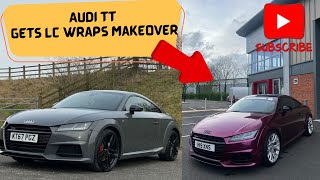 Audi TT gets the LC Wraps makeover! wrapped in Avery Dennison  fun purple