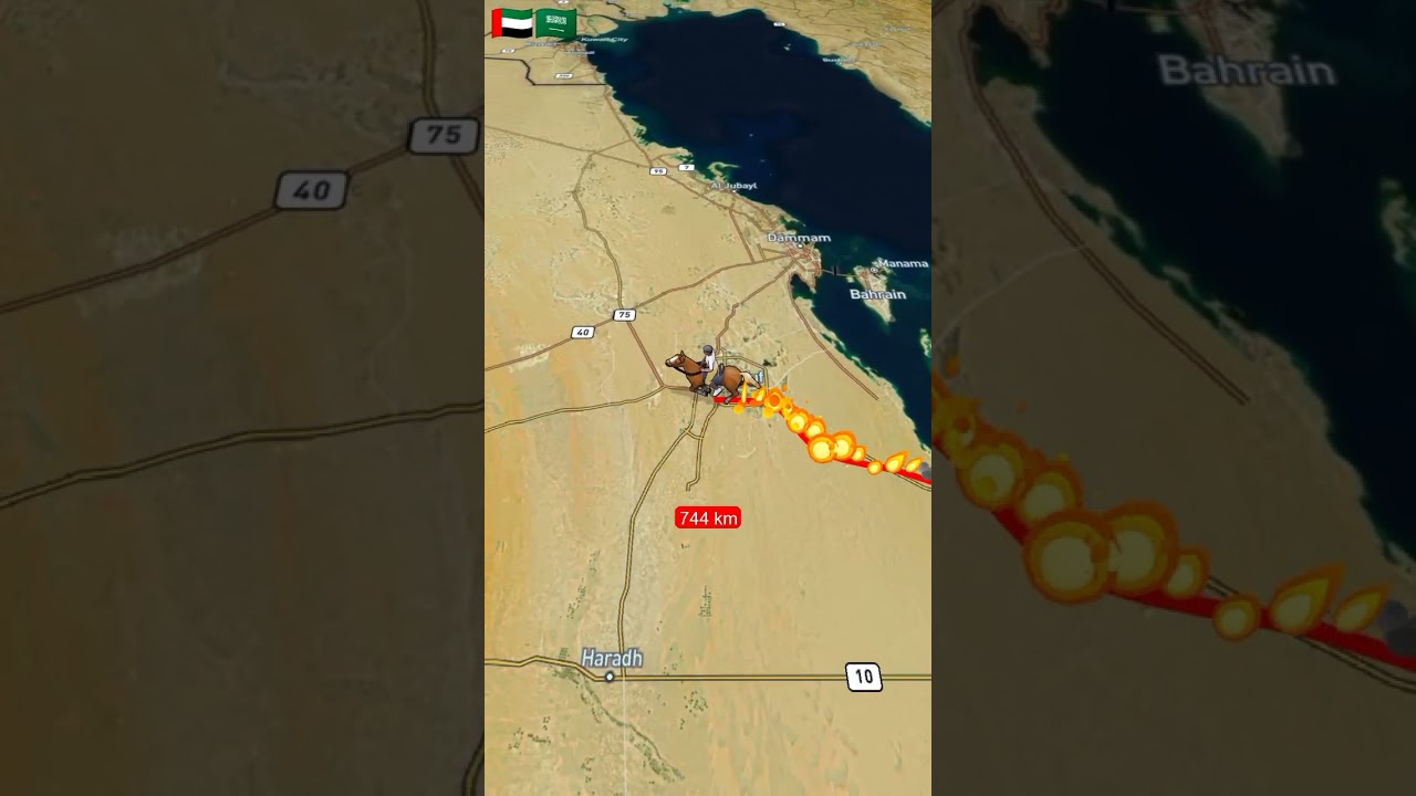 Sharjah UAE to Dammam Saudi Arabia 