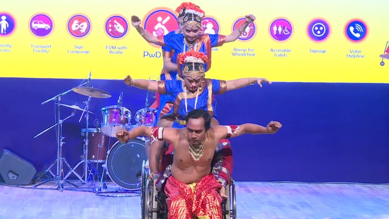 Specially abled artists enthralled audience with their performance during the National Conference