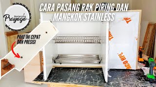 CARA PASANG RAK PIRING DAN MANGKOK KITCHEN SET