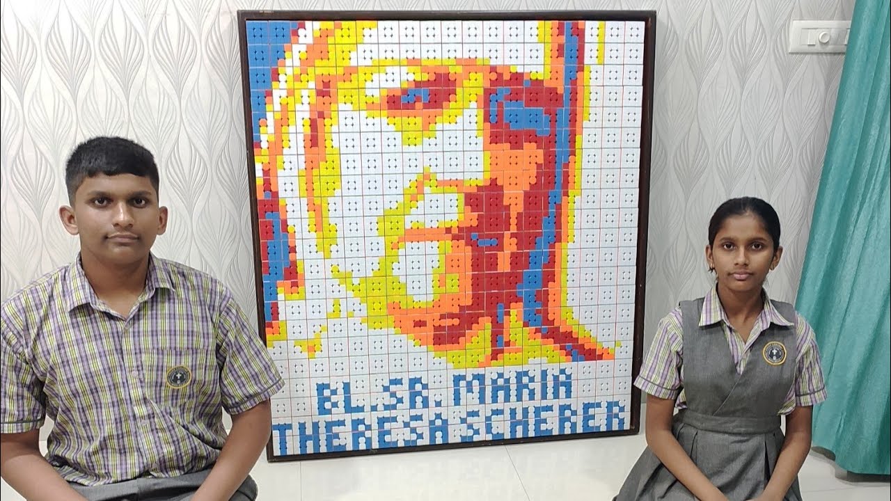 Rubik’s Cube Mosaic Tribute to Blessed Mother Maria Theresa Scherer | 200th Birth Anniversary