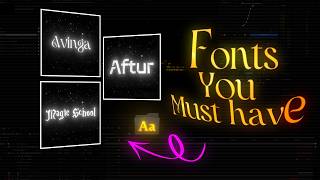 Fonts every editor should have | BilloXD