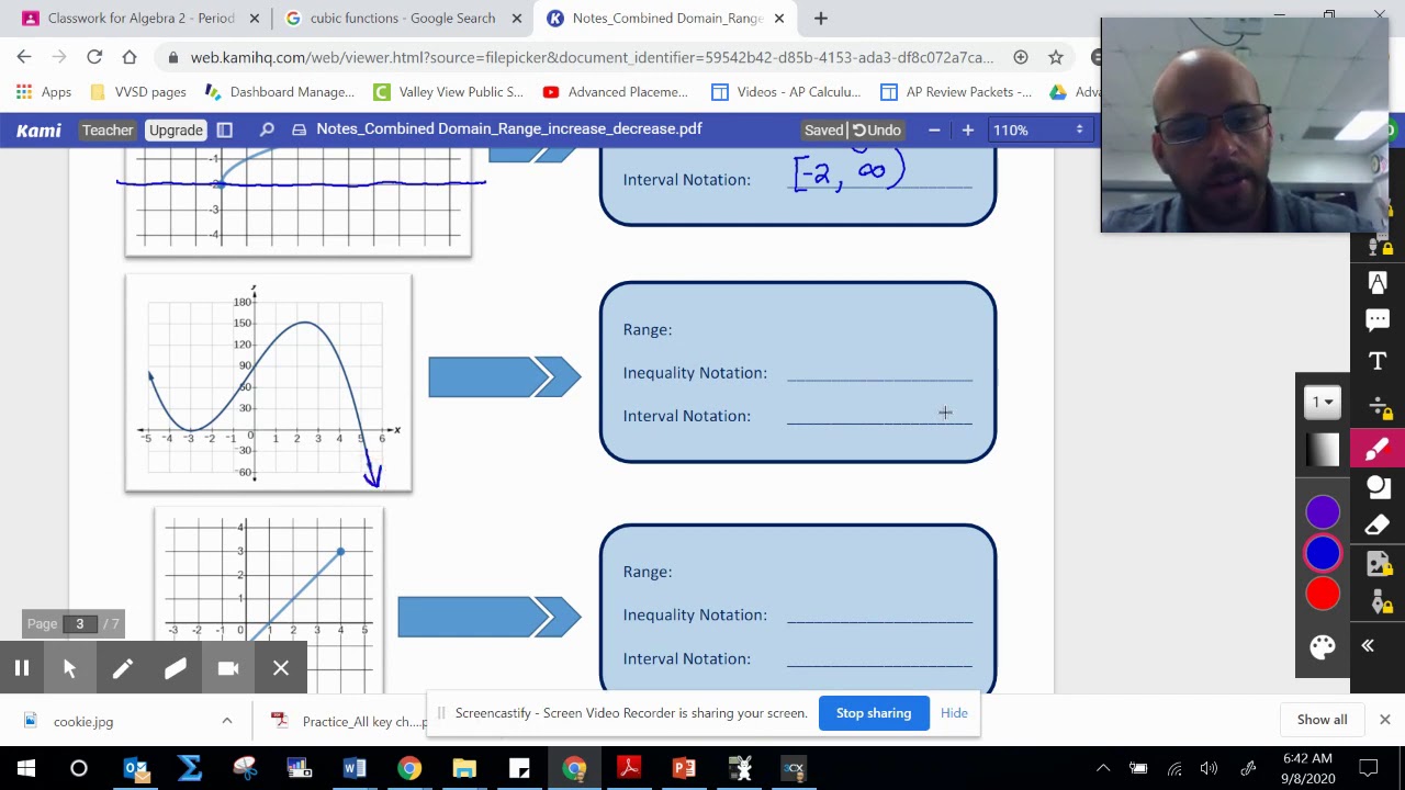 Key Characteristics: Domain, Range, Increase, and Decrease - YouTube