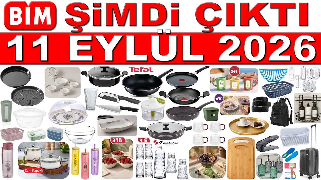 BİM 11 EYLÜL 2026 | MUTFAK VE EV GEREÇLERİ | BİM TENCERE TAVA SAHAN | BİM AKTÜEL KATALOĞU