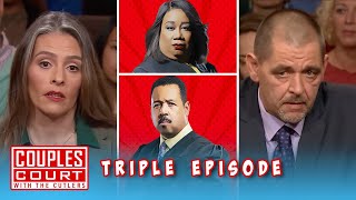 He Has Another Apartment?! (Triple Episode) | Couples Court