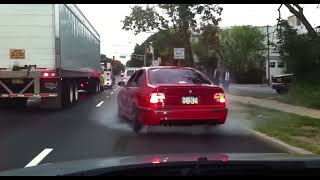 BMW E39 M5 burnout 