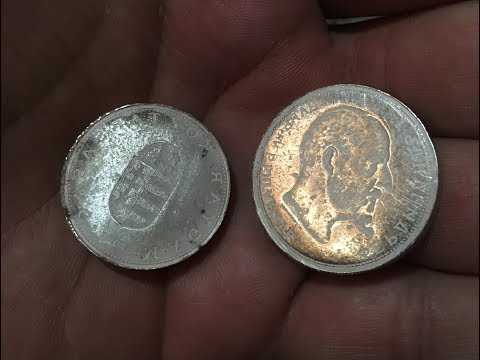 SILVER coins from SILVER nitrate