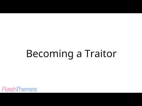 Michael Rants S8 #30: Becoming a Traitor