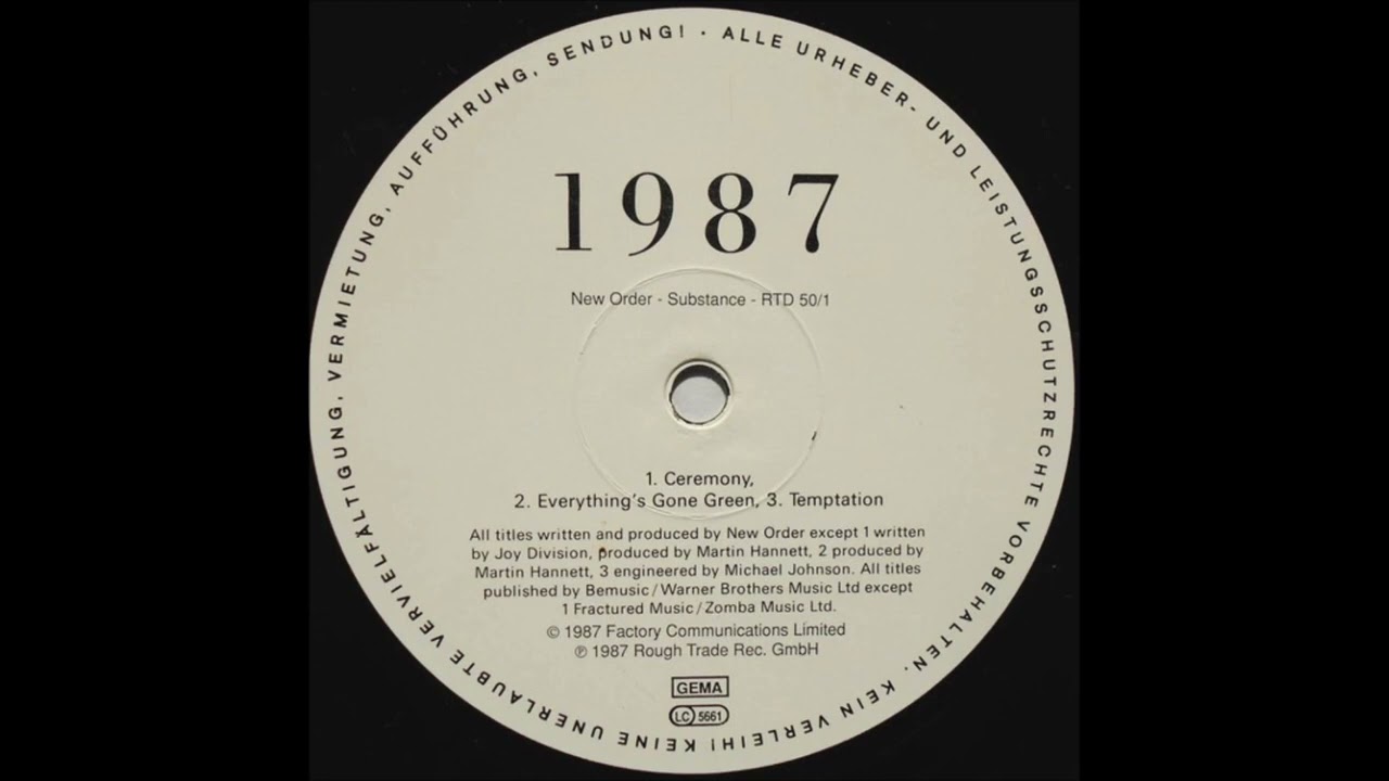 New Order - Temptation ( New version ) - YouTube