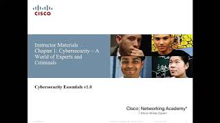 CYS230 sec3: Cybersecurity A World of Experts and Criminals Part1 Dated 6July 2020 By Malek Barhoush