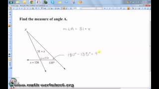 Geometry - Congruent Triangles - Triangle angle sum - Hard