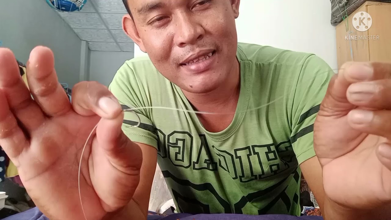 การผูกสายหน้า ตกปลาอินทรี  ของไต๋นัส และวิธีเกี่ยวเหยื่อ#34